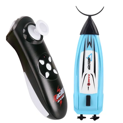 High Speed Remote Control Speedboat Toy For Boys Electric Racing Boat Model 2.4G Waterproof Mini Stunt Water Boat Model Gift