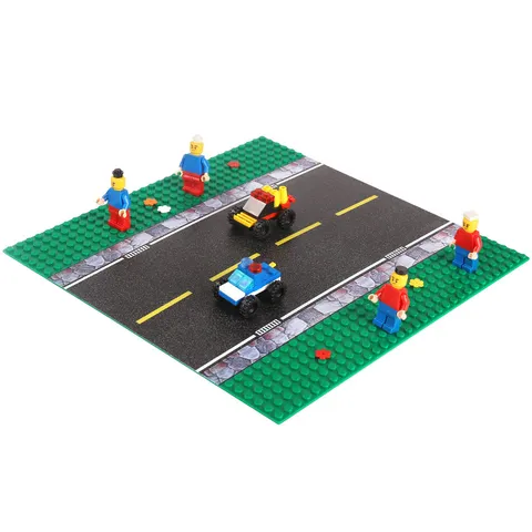32x32 Dots Building Block Baseplate ABS Plastic City Road Airport Basketball Court Football Field DIY Toy For Kids