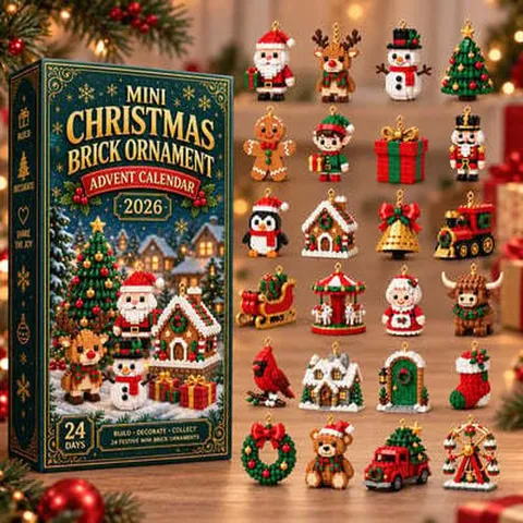 Kerst Bouwstenen Adventskalender 24 Dagen Blind Box Cadeau Mini Steen Ornament Set Voor Kinderen Huis Decoratie Feestelijke Kerstversiering