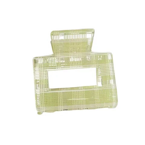Molla per Capelli a Quadri Stile Coreano Retro Quadrato Motivo a Griglia Shark Clip Elegante Accessori per Capelli Moda Donna