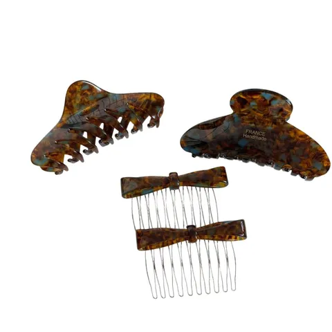 Stile Coreano Classico Acetato Motivo Tartarugato Pinza per Capelli Geometrica Osso Elegante Fiocco Pettine per Capelli Gioielli Donna
