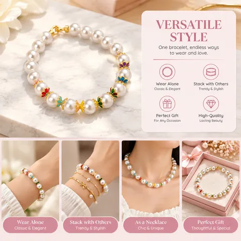 Calottes de Perles en Fleur Rétro Alliage de Zinc Émaillé Entretoises Motif Floral Multicolore Apprêts de Bijoux DIY pour Bracelet