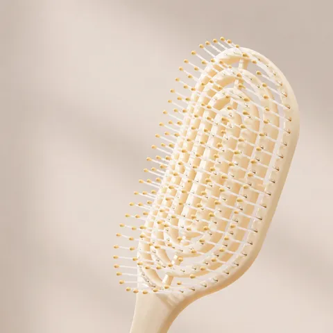 Volumengebende Airbag Kissen Massage Haarbürste Set Creme Hohl Entwirrungskamm Für Langes Lockiges Glattes Haar Zuhause Wohnheim Damen Kopfhautpflege Styling Werkzeug