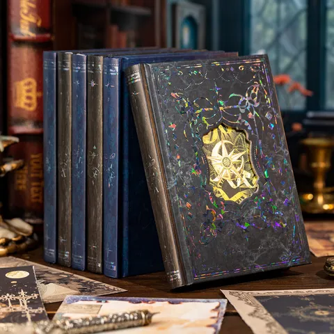 Vintage Starry Sky Handbook Writing Paper Hot Stamping Celestial Journal For Scrapbooking DIY Journaling Material Notebook