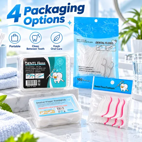 High Strength Dental Floss Picks Oral Care Toothpicks Portable Deep Teeth Cleaning Flat Thread Sticks Daily Hygiene Tool