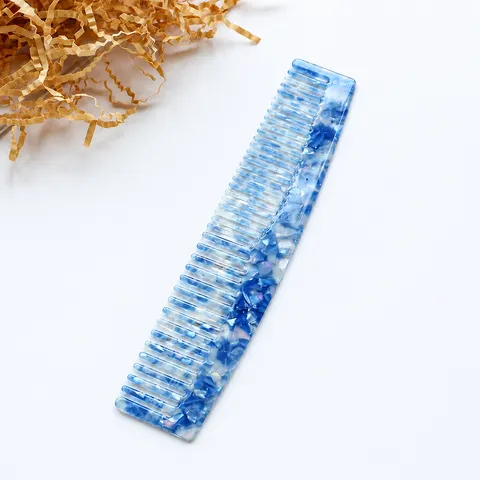 Acetate Marble Tortoiseshell Hair Comb Anti-Static Portable Massage Comb For Women Hair Care Styling Tool Ins Style Hair Brush