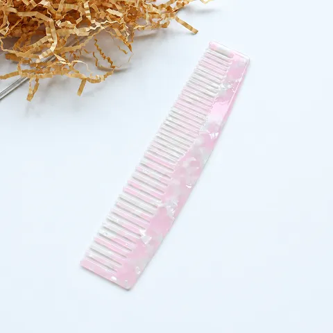 Acetate Marble Tortoiseshell Hair Comb Anti-Static Portable Massage Comb For Women Hair Care Styling Tool Ins Style Hair Brush