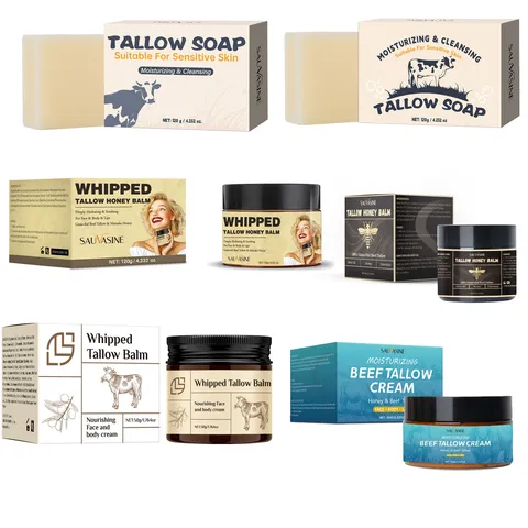 Crema Hidratante Facial Y Corporal De Sebo De Vaca Y Miel Natural Cuidado De La Piel Nutritivo Para Piel Sensible Cuidado Orgánico De Sebo