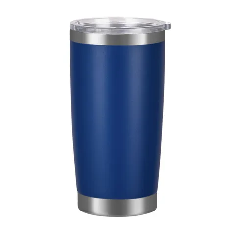 Vaso Termico de Acero Inoxidable de Doble Pared Con Tapa Recubrimiento de Polvo Taza de Café para Coche Taza de Viaje de Gran Capacidad