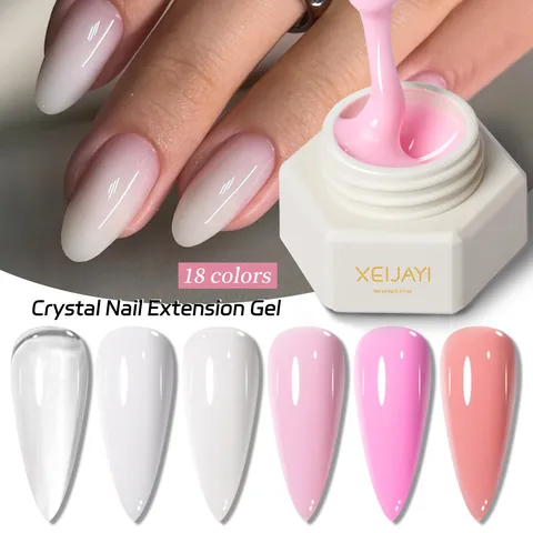 Solid Nail Extension Gel Non Stick Solid Manicure Gel For Shaping Building Quick Extension Nail Art UV LED Manicure Gel