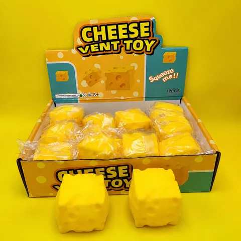 Quadratisches Mini Käse Squishy Spielzeug Soft Slow Rebound Stressabbau Squeeze Spielzeug Für Kinder Und Erwachsene Butter