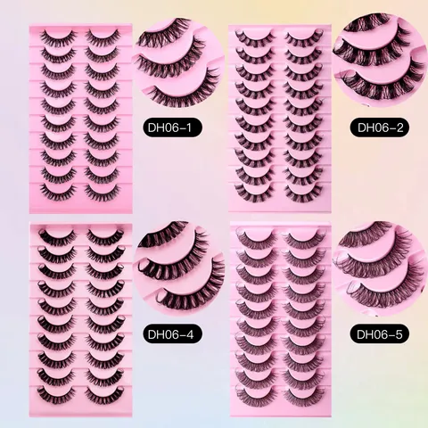 Dramatic Russian Volume False Eyelashes Multi Layered Synthetic Fiber Dense 3D Curls For European Style Makeup Beauty