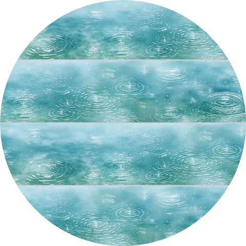 Glimmende Watergolven PET Decoratieve Tape Voor DIY Journaling Scrapbooking Kaart Collage Esthetische Schrijfwaren