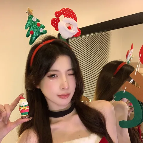 Χριστουγεννιάτικη Στέκα με Κέρατα Άγιος Βασίλης Χιονάνθρωπος Τάρανδος Αξεσουάρ Μαλλιών για Διακόσμηση Πάρτι Γυναίκες Παιδιά Εορταστικό Δώρο