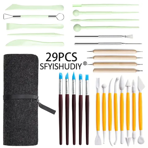 Professional Pottery Tools Clay Sculpting Silicone Pens DIY Modeling Stylus Needle Tools For Ceramic Pottery Craft Hobbyists