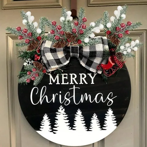 Artificial Christmas Pine Needle Branch With Red Berry Natural Pine Cone Snow Covered Berry Stem For Holiday Xmas Home DIY Decoration