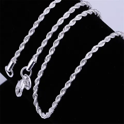 Mode Gedraaide Touwketting Halsketting Legering Verguld Geometrische Eenvoudige Stijl Voor Mannen Vrouwen Dagelijkse Feest Sieraden Accessoires