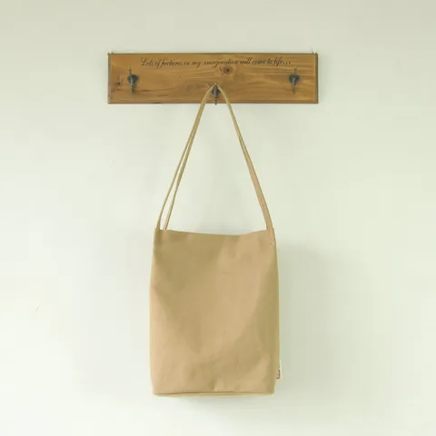 Sac Cabas en Toile Épaisse Minimaliste pour Femmes Sac à Épaule Décontracté Littéraire Sac d'Étudiant Navette Quotidienne
