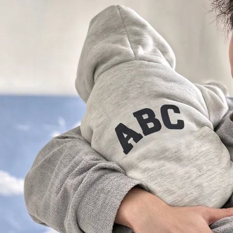 Pet Dog Hooded Sweatshirt Alphabet Print Puppy Winter Clothes Warm Fleece Hoodie For Small Dogs Teddy Bichon