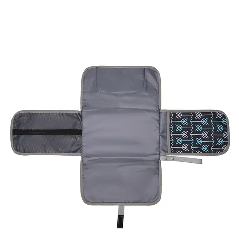 Matelas à Langer Bébé Pliable Portatif Tapis de Changement en Nylon Imperméable Sac de Rangement pour Nouveau-né Maman Extérieur
