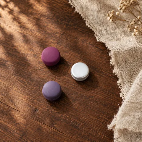 Broche Ronde Magnétique Mate Conception Sans Aiguille Simple Alliage Bouton Géométrique Pour Écharpe Cardigan Chemise Hijab Femmes Hommes Bijoux