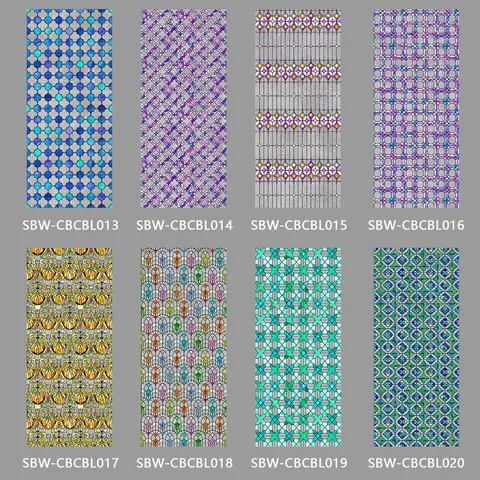 Pellicola Decorativa per Finestre Effetto Vetrata Aderenza Statica Protezione Privacy Motivo Floreale Geometrico Adesivo PVC Rimovibile
