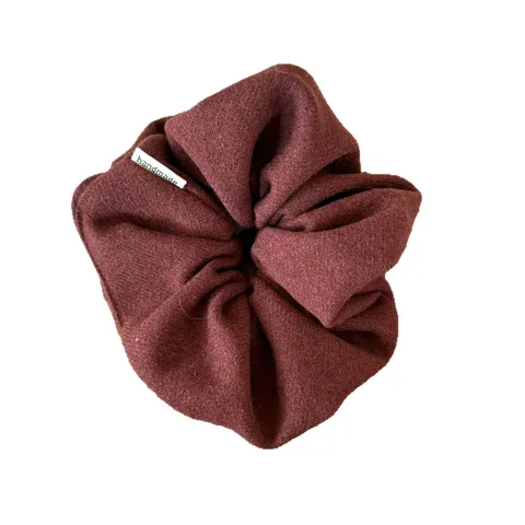 Ensemble de Chouchou en Tricot Fait à la Main et Serre-tête en Tissu pour Femmes Accessoires de Cheveux Style Coréen Vintage pour Queue de Cheval Automne Hiver