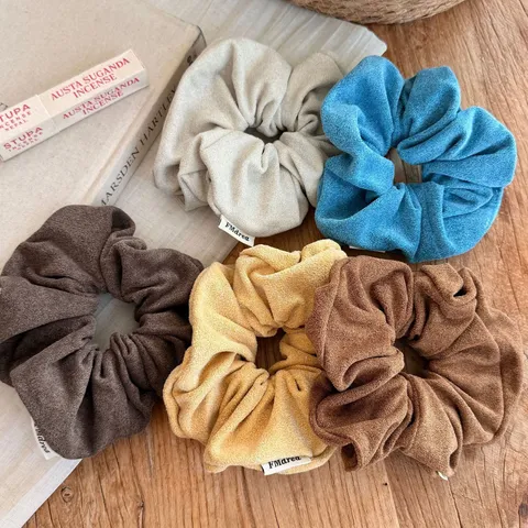 Koreaanse Stijl Retro Fluwelen Scrunchie Effen Kleur Groot Haarelastiek Voor Vrouwen Meisjes Haaraccessoires