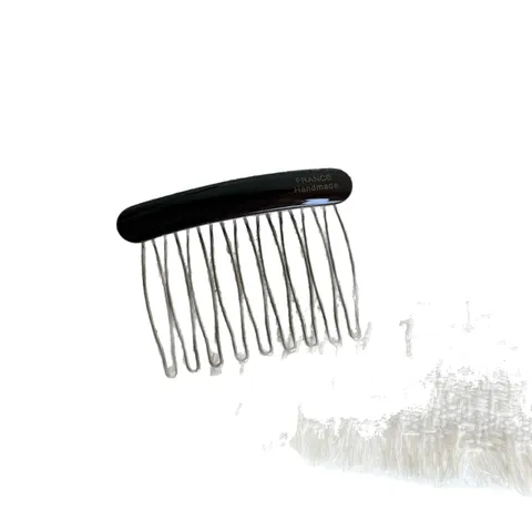 Handmade Acetate Hair Comb Elegant Minimalist Side Hair Clip French Style Marble Texture Hair Insert For Women Daily Jewelry