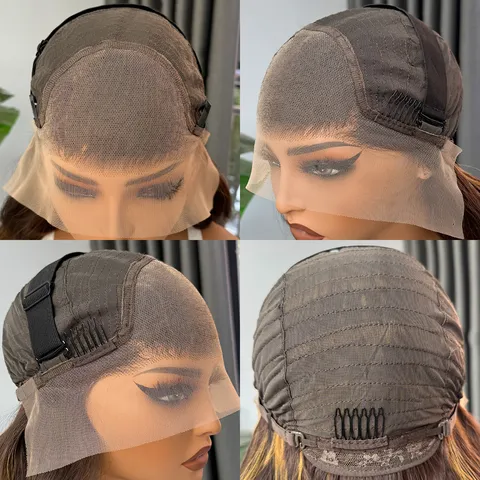 Lange Wellige Lockige Lace Front Perücke Natürliche Atmungsaktive Hochtemperatur Synthetikfaser Haar Perücke Für Damen Party Alltag