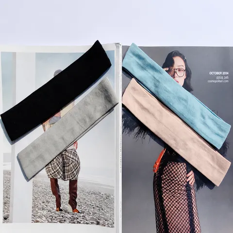 Antislip Siliconen Sport Hoofdband Ademend Zweetabsorberend Haarband Voor Yoga Hardlopen Fitness Macaron Kleuren Acryl Gebreide Hoofdband