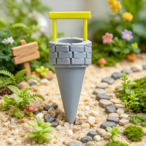 Ornement de Pot de Fleurs Arrosage de Plantes Mini Impression 3D pour Micro Paysage Décoration de Jardin Miniature