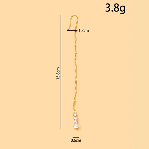 Indian Style Water Drop Rhinestone Forehead Chain For Women Traditional Wedding Head Chain Copper Gold Silver Plated Jewelry Headpiece Gift