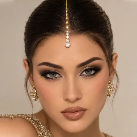 Indian Style Water Drop Rhinestone Forehead Chain For Women Traditional Wedding Head Chain Copper Gold Silver Plated Jewelry Headpiece Gift