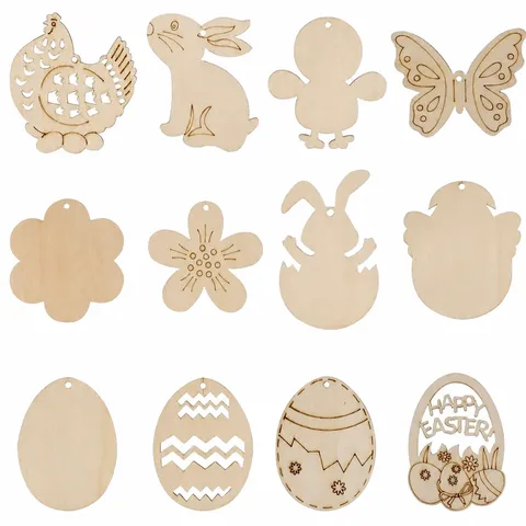 Ornamenti da Appendere in Legno per Natale e Pasqua Dischi di Legno Naturale per Decorazioni Albero di Natale Fai da Te Casa Festa