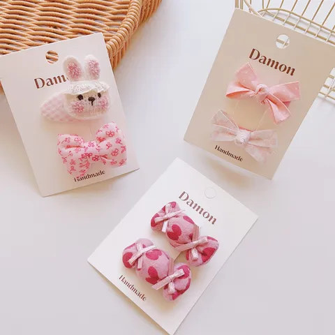 Simpatici Fermagli per Capelli a Fiocco Rosa da Principessa per Bambina Mollette per Capelli in Tessuto Fatte a Mano Accessori per Capelli in Rete per Bambini Regalo