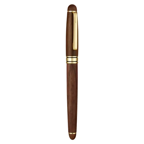 Stylo Plume Professionnel en Bois de Noyer Vintage Stylo de Signature de Bureau en Matériau de Luxe pour Bureau