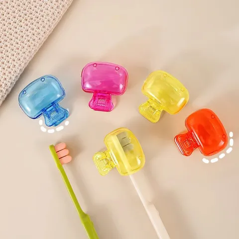Protezione Portatile per Spazzolino da Denti Cappuccio in Plastica Apertura Laterale Copertura Testina Spazzolino Antipolvere Accessori da Viaggio