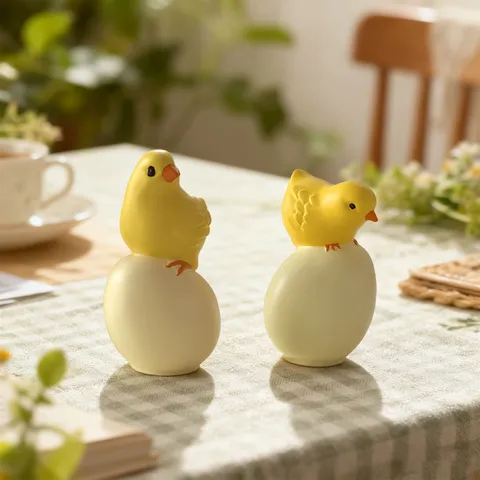 Moule en Silicone DIY Poussin de Pâques Sur Oeuf Pour Plâtre Aromatique Moulage de Résine Bougie Artisanale Décoration
