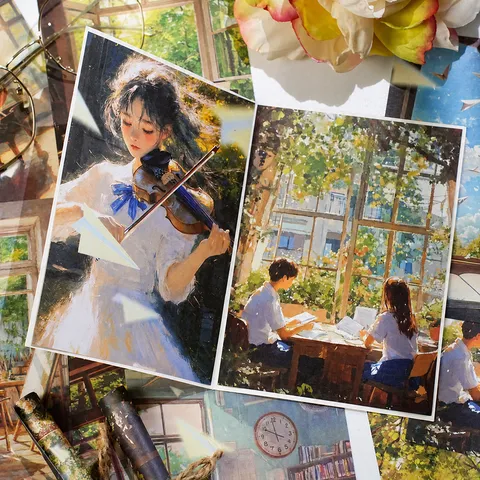 Etori Life Freeze The Moment Series Vintage Japanese Watercolor Material Paper Scrapbooking Decoration Paper For DIY Crafting Journaling