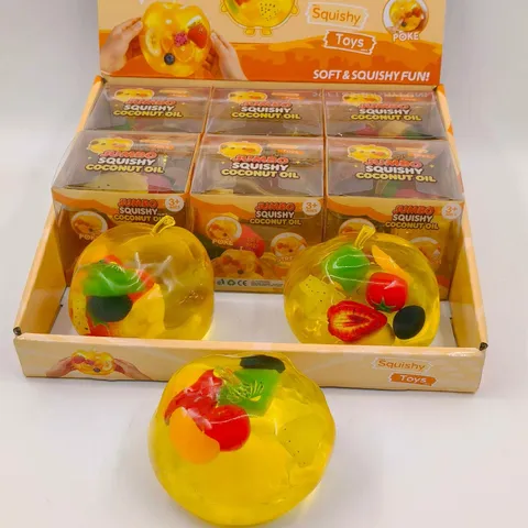 Giocattolo Antistress Squishy a Forma di Burro Realistico Morbido Cibo di Simulazione Fette di Frutta Gelatina Giocattolo Malleabile per Bambini Adulti Regalo