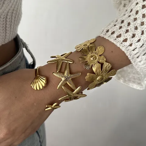 Vintage 18 Karat Vergoldeter Edelstahl Armreif Für Damen Geometrische Strass Eingelegt Doppelschicht Armband Mode Schmuck Geschenk