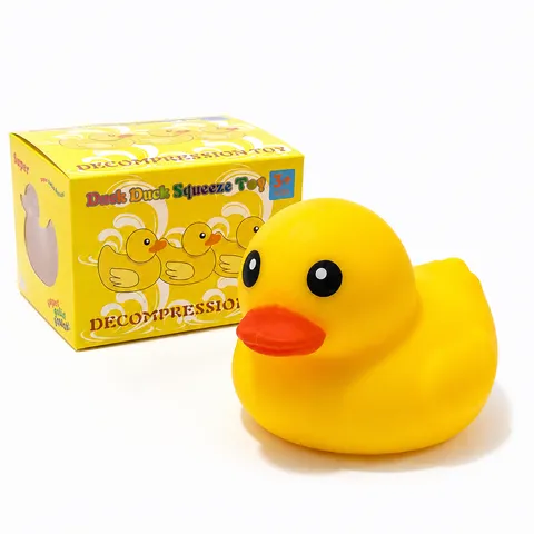 Jumbo Duck Squishy Toy Slow Rebound Stress Relief Toy Soft Cute TPR Decompression Gift For Adults And Kids
