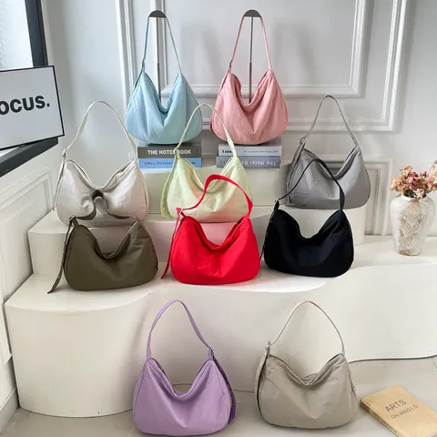 Große Kapazität Segeltuch Einkaufstasche Für Damen Minimalistisch Vielseitige Umhängetasche Einfache Crossbody Tasche Zum Pendeln
