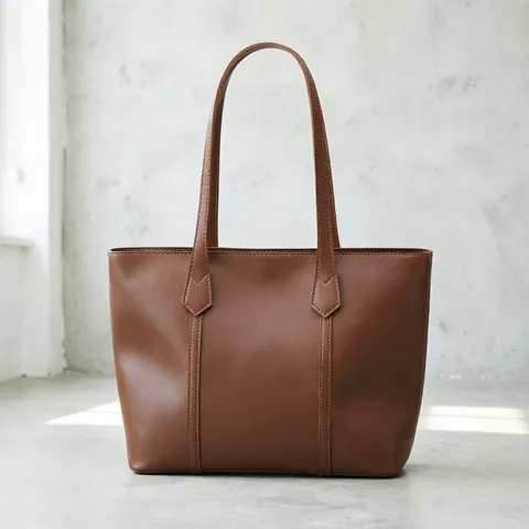 Urbano Minimalista Cuero PU Gran Capacidad Bolso Tote Mujer Casual Color Sólido Doble Correa Bolso de Hombro