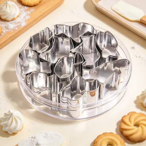Stainless Steel Cookie Cutter Animal Butterfly Geometric Shapes Baking Mold Metal Biscuit Pastry Kitchen Tools
