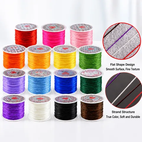 Elastischer Kristall Auffädeln Faden Polyurethan Spandex Hochelastische Kordel Für DIY Armband Halskette Schmuckherstellung