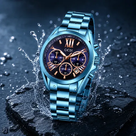 Orologio al Quarzo GEDI da Donna Business Cinturino in Acciaio Inossidabile Impermeabile Calendario Numeri Romani Elegante Orologio da Polso Gioiello