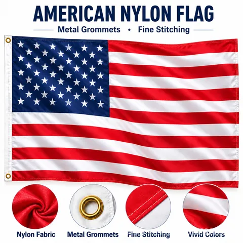 US Amerikanische Flagge Polyester Wasserdicht Sonnenbeständig Verblassungsbeständig Mit Messingösen Für Den Außenbereich Dekoration