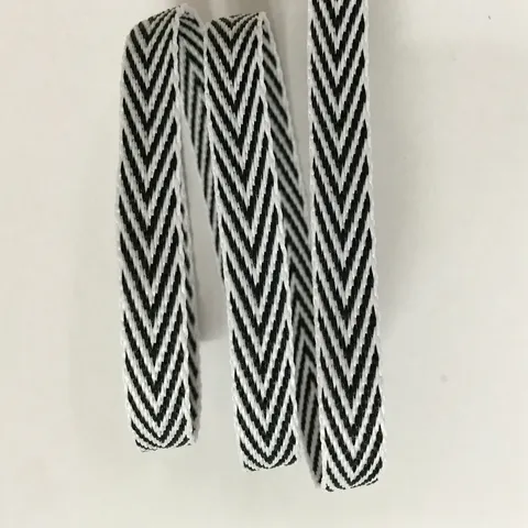Ruban à Chevrons en Polyester de Style Ethnique 10mm Garniture Pour Accessoires de Vêtements DIY Sangle Tissée Rayée